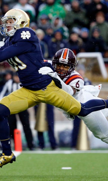 Evans rallies Virginia Tech to 34-31 victory over Notre Dame
